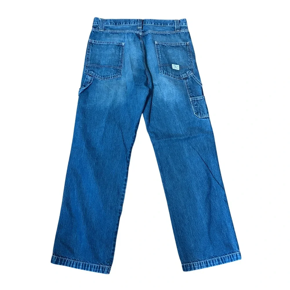 Signature by Levi Strauss Mens Carpenter Jeans Blue Denim Workwear 34x31